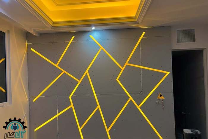 کناف کاری روی دیوار