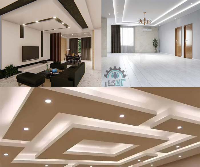 کناف سقف و دیوار پذیرایی