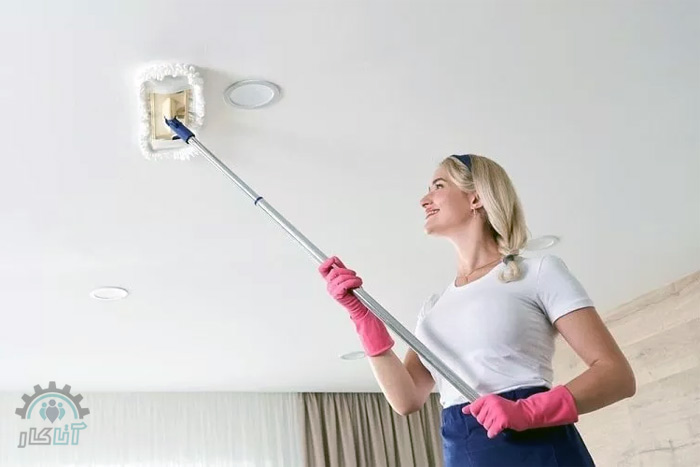تمیز کردن سقف کناف