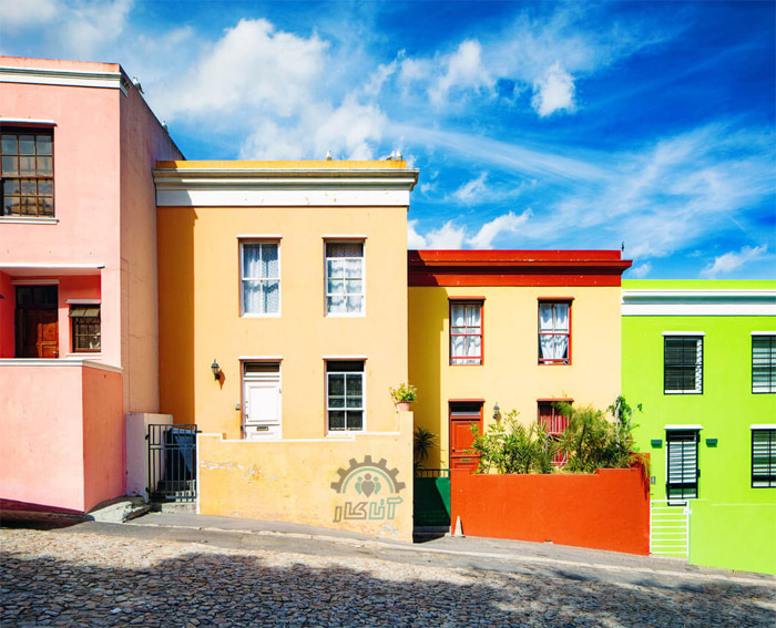 ساختمان های رنگی