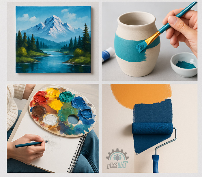 کاربردهای رنگ اکریلیک