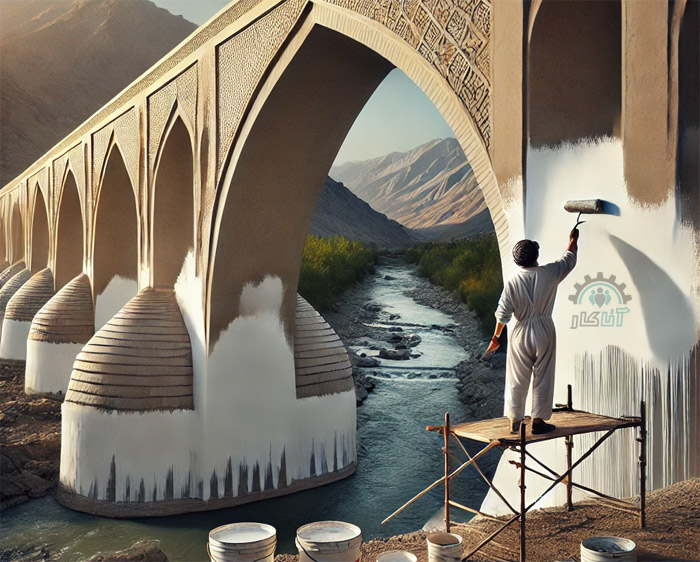 نقاشی ساختمان در شهرستان میانه