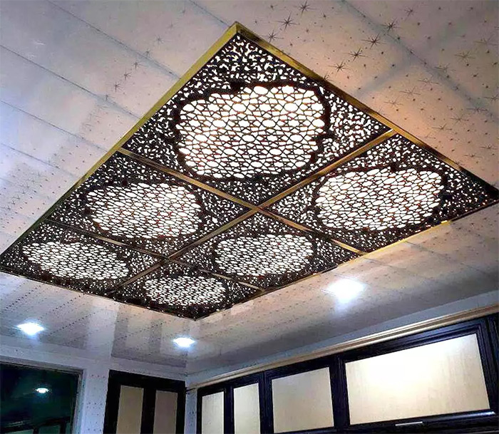 تایل سقفی معرق چوبی